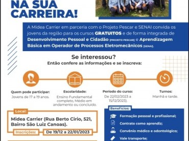 Unidade Midea Carrier em Canoas/RS, está com inscrições abertas